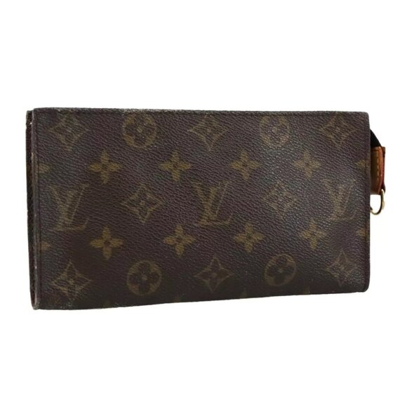 LOUIS VUITTON Monogram Bucket GM Pouch Accessory Pouch LV Auth PP078 - Picture 1 of 16